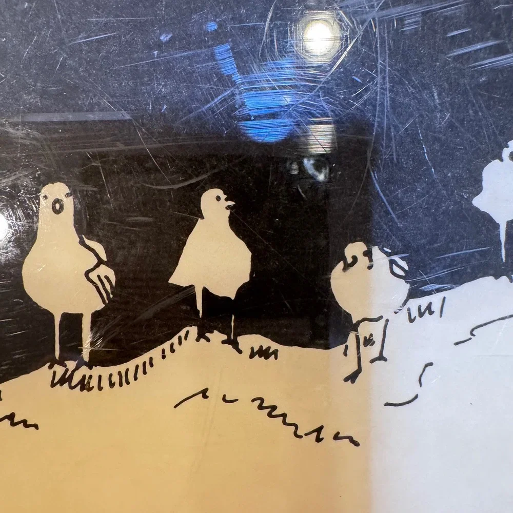 Lubov '83 Seagulls Long Island NY plastic‎ Tray Artist Signed Art